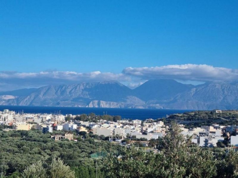 Agios Nikolaos Kreta - Meerblick-Grundstück mit Baugenehmigung in Agios Nikolaos Grundstück kaufen